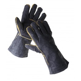 SANDPIPER BLACK rukavice celokože 